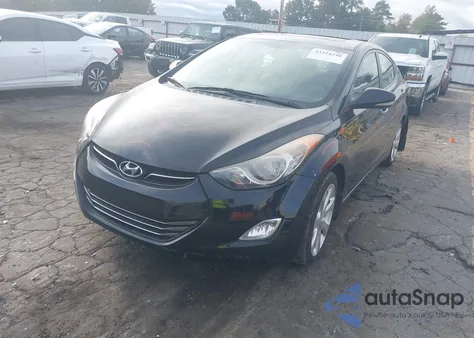 2012 Hyundai Elantra Limited (Ulsan Plant) from USA, damaged, VIN KMHDH4AE5CU246580